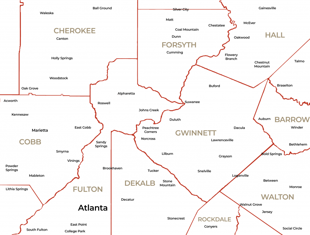 Map Outline Cities w background